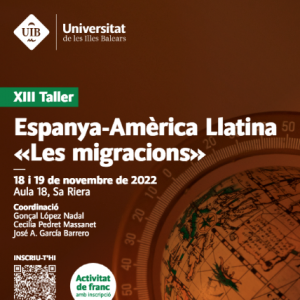 XIII Taller Internacional España-América Latina. Palma de Mallorca. 2022.