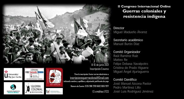 II Congreso Internacional Online Guerras coloniales y resistencia indígena. 2021.